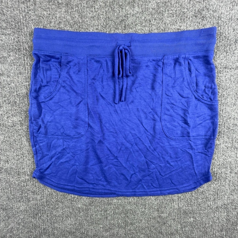 Balance Collection Skirt Womens XL Blue Athletic Drawstring Pockets Mini